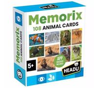 Headu: Juego de memoria con 108 cartas de animales