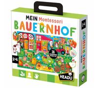 Headu Mein Montessori Bauernhof - Juego educativo para mapear a partir de 2 años