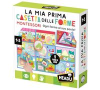 Headu Mi Primera casa de Las Formas Montessori Cada Forma en su Lugar It57151 Juego Educativo para niños 1-3 años Made in Italy