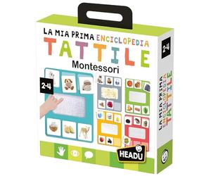 Headu Mi Primera Enciclopedia Táctil Montessori Juega Y Descubre con Las Tarjetas Especiales It53580 Juego Educativo para Niños 2-4 Años Diseñado En Italia