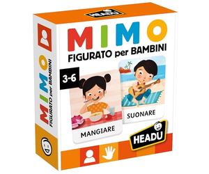 HEADU - Mimo de Acciones para Niños - Emociones, Léxico y Coordinación Corporal | Juego Educativo Niños 3-6 Años, Aprender Lenguaje No Verbal, Idea Regalo Navidad Pascua, Made in Italy