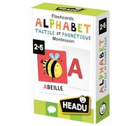 Headu Montessori Tactile and Phonetic Alphabet Flashcards