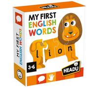 Headu - My First English Words - Construye los animales y aprende a leer | Juego educativo de 3 a 6 años, primeras palabras en inglés, actividad de lectura y ortografía, piezas autocorrectoras