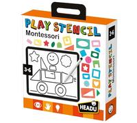 Headu- Plantilla Montessori Italia Juego Educativo, Multicolor, M (E73E03A0BE)