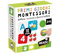 HEADU - Primeros Juegos Montessori - Letras Números y Formas Táctiles | Juegos Educativos Montessori Niños 2-4 Años, Aprender Alfabeto Números y Formas, Kit Sensorial, Regalo Navidad Pascua, Made in