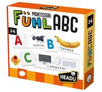 Headu- Sensor ABC Juego Educativo Montessori, Color Naranja (DE23257)