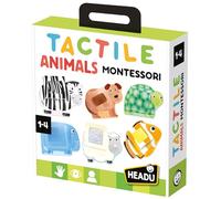 Headu- Tactile Animals Montessori Animale,Animali Puzzle 1-4 años, Multicolor, L (8059591420188)