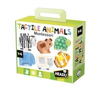 Headu- Tactile Animals Montessori Animale,Animali Puzzle 1-4 años, Multicolor, L (8059591420188)