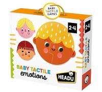 Headu - Tactile Baby Emotions - Yo Sono Felice, y tú? | Juego Educativo Táctil Niños 1 2 3 4 Años, 8 Rompecabezas Contorneados Emociones, Inteligencia Emocional, Percepción Visual, Idea Regalo, Made