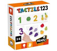 Headu - Tactile Numbers Montessori | Juegos Niños 3 Años para Contar y Tocar Números | Montessori con 18 Piezas y 45 Frutas | Regalos Niños 3 Años Tipo Puzzle Educativo
