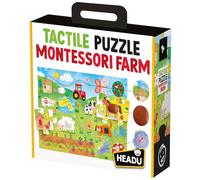 Headu- Tactile Puzzle Montessori Puzle, Multicolor (8.05959E+12)