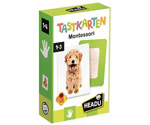 Headu «Tarjetas de Memoria Montessori - Observar, Tocar y Sentir!»: Juego Educativo para niños de 1 a 4 años, versión Alemana (DE52460)