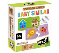 Headu - Wooden Game Baby Similar Juego Educativo de Madera | Juegos Educativos 3 Años para Clasificar y Relacionar | Puzzle Niños Montessori | Juego Niño 3 Años de Lógica y Observación