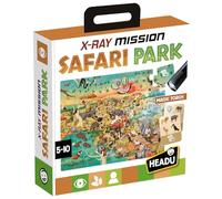 HEADU X-Ray Mission Safari Park - Memoria y atención con la antorcha mágica | Juego de observación de 5 años, Safari con rayos X, atención y memoria visual, idea de regalo para niños, fabricado en
