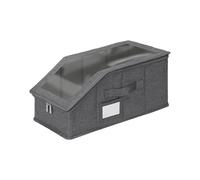 Headwear Container - Protective Carry Bin toward Space Control | Fabric Reinforced Holder showcasing Zipper Closure plus Rigid Frame intended for Toy Stowing, Clothes Packing and Blanket Holding