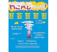 Headwords Cut Out Card Game Activity Word Book for kids UK: Activity Cut Out Word Game