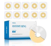 Heagimed 10 anillos de ostomía moldeables de 4 mm, anillos hidrocoloides de barrera de ostomía para bolsas de colostomía, sin picaduras, caja de 10