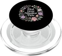 Heal Grow Manifest Flow Mentalidad de Bienestar Espiritual PopSockets PopGrip para MagSafe