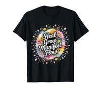 Heal Grow Manifest Flow Spiritual Wellness Mindset - Camiseta