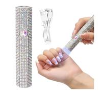 HEALBYBLE Mini lámpara de uñas UV LED de Mano con Diamantes, secador de uñas portátil,Geles Que curan Todo