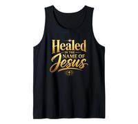 Healed in The Name of Jesus - Christian Faith Proclamation Camiseta sin Mangas