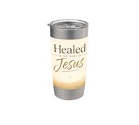 Healed in The Name of Jesus - Cross at Sunrise Vaso térmico de acero inoxidable de doble pared