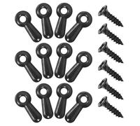 HEALEEP 100 Clips para Marcos de Fotos de Hierro Galvanizado Tornillos, Hebillas para Placa Trasera, Accesorios Resistentes para Colgar Cuadros y Fotografías Pequeñas en Pared