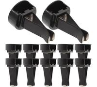 HEALEEP 100 Clips para Ventilación de Aire de Coche, Clips para Ambientadores Diseño Metálico, 100 Piezas Negro, Compatibles Salidas Cuadradas y Redondas, Accesorios para Decoración