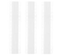 HEALEEP 100 Pestañas Autoadhesivas Transparentes para Colgar, Ganchos de Almacenamiento Orificio Redondo 20x40 Mm, Pestañas de Visualización para Exhibición Minorista y Organización