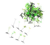 HEALEEP 100 Piezas Cute Plant Hair Clips Kawaii Bean Sprout Barrette Realistic Grass Floral Headpiece For Women DIY Party Costume Accessories