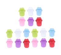HEALEEP 18 Piezas Marcadores para Copas de Vino de Silicona Forma de Lengua Colores Surtidos para Fiestas Banquetes Reuniones Familiares