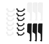 HEALEEP 18 Piezas Moldeador de Nariz Invisible Negro y S/m/l, Clip de Elevación Nasal Cómodo y Transpirable, Herramienta para Enderezar y Forma al Puente, Uso Facial Diario y Belleza