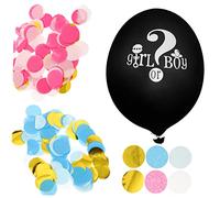 HEALEEP 1Juego Globos de Revelación de Género de Látex para Shower con Confeti y Decoración de Fiesta para Niñas para Fotografía y Divertidos