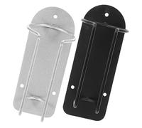 HEALEEP 1juego Soporte De Cortadora De Cabello Inoxidable Pared Organizador Para Peluquería y Doméstico Compatible Mayoría De Cortadoras Estándar Color Negro y Plata