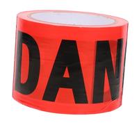 HEALEEP 1rollo Cinta De Advertencia Sin Adhesivo Danger Color Rojo Para Seguridad Obras Fiestas De Halloween y Escenas De Crimen