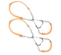 HEALEEP 2 Piezas Crampones Antideslizantes de Puntas para Calzado Equipamiento de Senderismo y Camping Protección Caminos Helados y Resbaladizos para Actividades al Aire