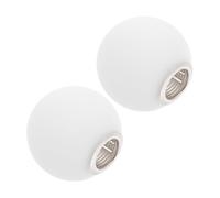HEALEEP 2 piezas Pantalla de Lámpara Globular de Vidrio Lechoso para Apliques de Pared Recambio de Tulipa Colgante con Diseño Elegante y Luz para Interiores
