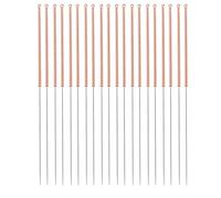 HEALEEP 20 Agujas de Limpieza para Impresoras 3d, Acero Inoxidable, 0,30 Mm, Color Dorado, Paquete de 2x10 Unidades, Herramienta Precisa para Limpiar Boquillas y Eliminar Atascos