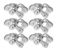 HEALEEP 20 Piezas Poleas para Rieles de Cortinas Accesorios de Polea de Riel para Cortina Compatibles Rieles Tradicionales y Curvos Uso en Ventanas y Puertas