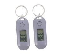 HEALEEP 2piezas Reloj Electrónico Digital Mini de Bolsillo con Llavero Luminoso para Estudiantes Enfermeras Uso al Aire Hogar