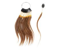 HEALEEP 30 Mechones de Prueba de Cabello Real para Teñir, Carta de Color Peluquería 30 Unidades, Muestras de Tinte Cabello Natural Color Marrón Oscuro 6°, Kit Profesional para Salón