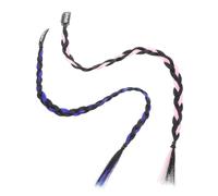 HEALEEP 4 Extensiones de Trenzas para Mujer, Postizos de Cabello Trenzado Clip, Cómodos y Fáciles de Usar para Fiestas y Cosplay