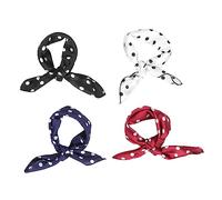 HEALEEP 4 piezas Pañuelos de Seda para Mujer con Estampado Retro de Diademas Decorativas Multifuncionales para Bodas y Ocasiones Especiales