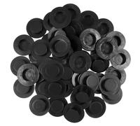 HEALEEP 50 Piezas Sombreros Miniatura de Plástico para DIY de Sombreros Clown Negros para Decoración de Navidad y Manualidades Talla