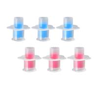 HEALEEP 6 Cortadores Descorazonador de Masa para Cupcakes, Molde para Pastelería Émbolo, Set de 6 Piezas (rojo y Azul), Utensilios Cocina para Repostería y Decoración DIY