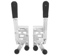 HEALEEP Accesorios de Freno Metálico para Silla de Ruedas Bloqueo Doble Abrazadera y Fijación Lateral para Mantenimiento y Reparación