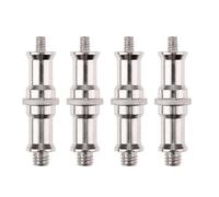 HEALEEP Adaptador de Tornillo Roscado 1/4 a 3/8 Pulg para Soporte de Luz Flash, Kit de 4 Piezas de Hierro Resistente, Compatible Portalámparas y Trípodes para Fotografía Profesional