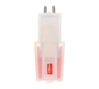 HEALEEP Aguja de Repuesto para Tocadiscos, Cartucho Magnético Móvil, Aguja para Fonógrafo Rojo, Compatible Giradiscos Vinilo, Accesorio para Plataforma Giratoria, Piezas de Repuesto