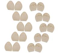 HEALEEP Almohadillas Antepié para Mujer, 10 Pares (5 Redondas y 5 Puntiagudas), Espuma Reutilizable Color Piel, Insertos Ajustables para Tacones Altos y Zapatos Deportivos, Mejoran
