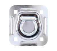 HEALEEP Anclajes de Amarre Anillo en D Grandes para Camión, Gancho de Anclaje de Acero Resistente Muelle Integrado, Soporte Empotrado para Caja de Camioneta y Remolques de Plataforma